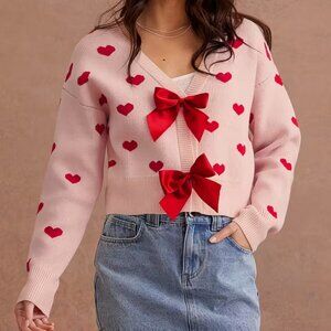 Lots of Love Bow Detail Cardigan
